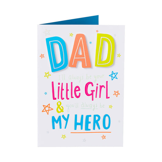 Cute To Dad From Daughter Birthday Card