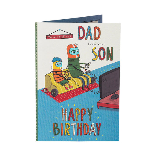 Cute To Dad From Son Birthday Card