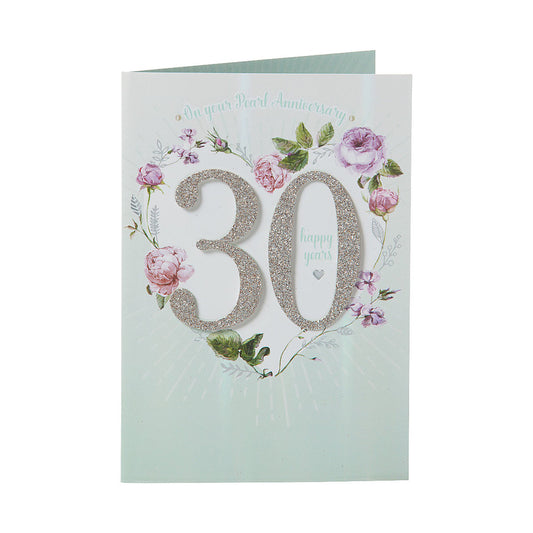 Traditional Pearl Anniversary Card