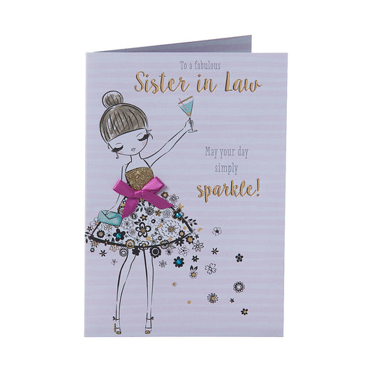 Cute Sister In Law Birthday Card