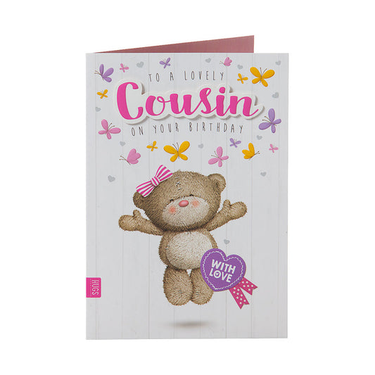 Cute Bear Cousin Birthday Card