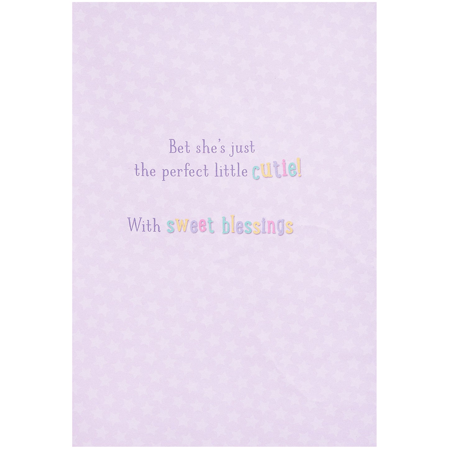 Cute Gorgeous New Little Girl Card