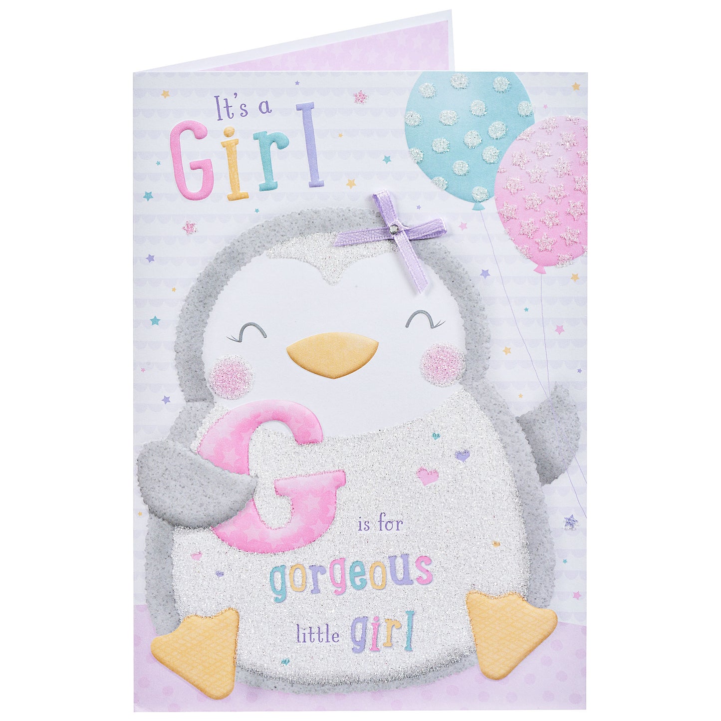 Cute Gorgeous New Little Girl Card