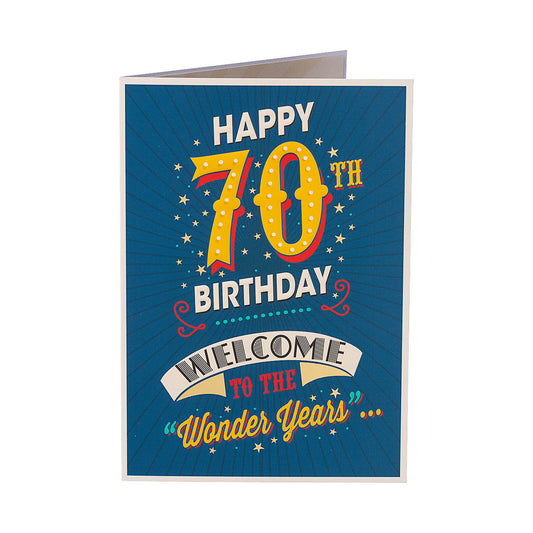 Traditional 70th Birthday Card