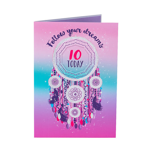 Cute Dreamcatcher 10th Birthday Card