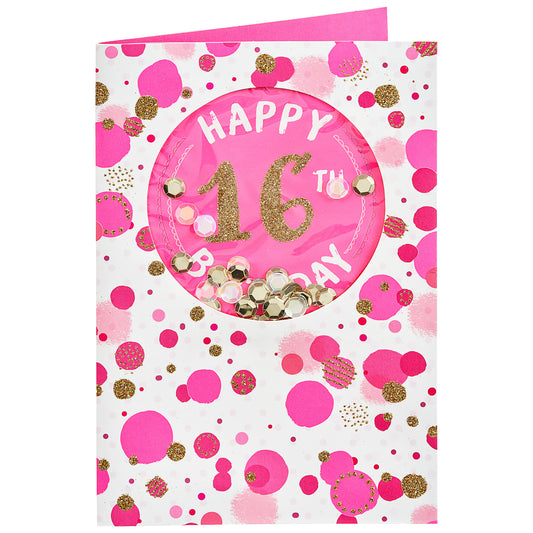 Cute Jewellery Female 16th Birthday Card