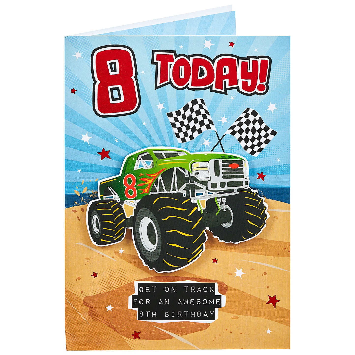 Traditional Truck Boy 8th Birthday Card