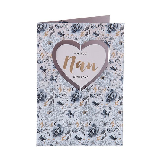 Traditional Nan With Love Birthday Card