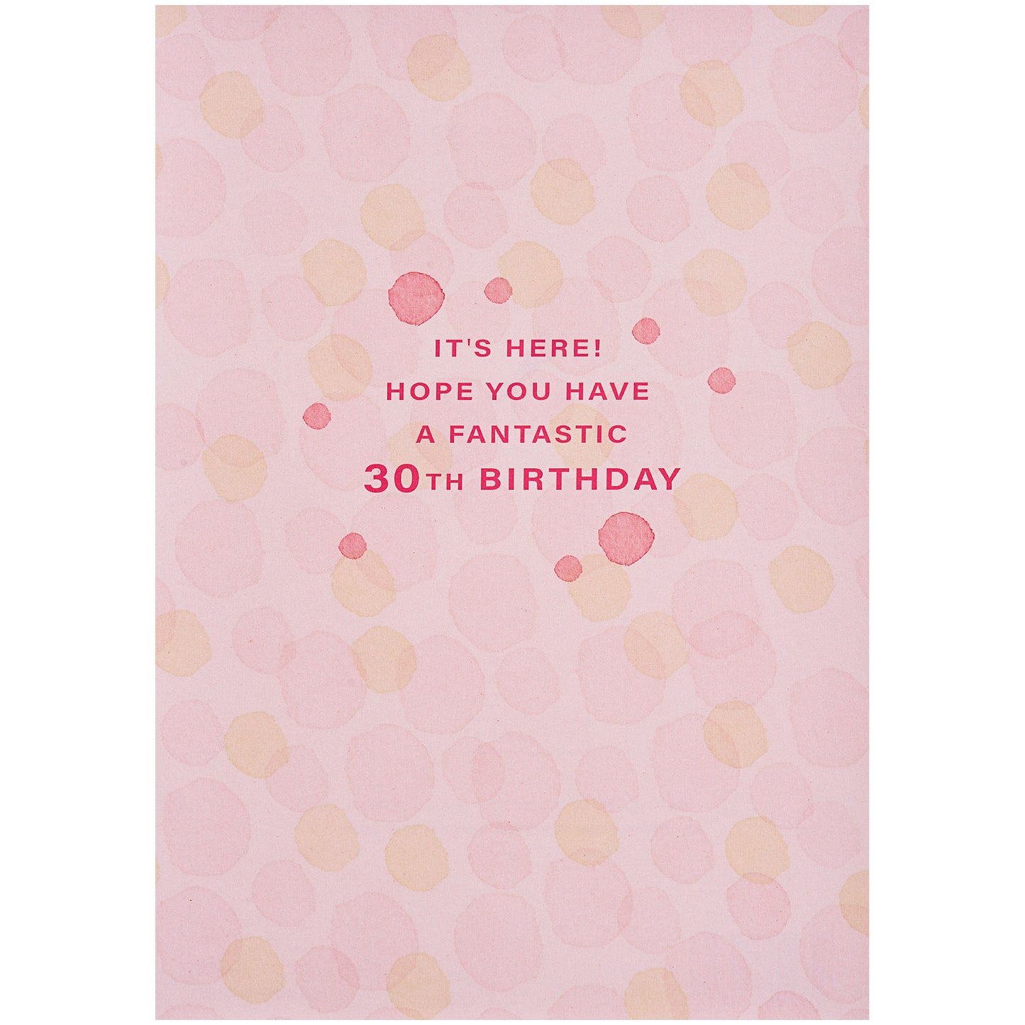 Traditional The Big 30th Birthday Card