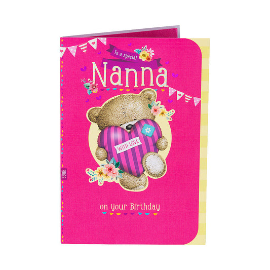 Cute Pink Nanna Birthday Card