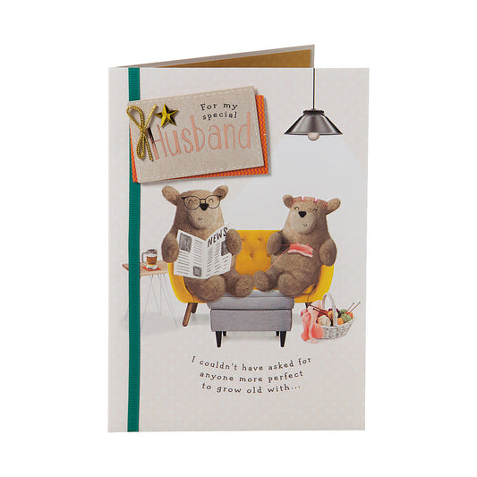 Cute Bears Special Husband Birthday Card