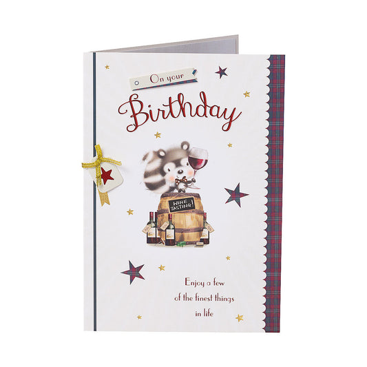 Cute Squirrel Male Open Birthday Card