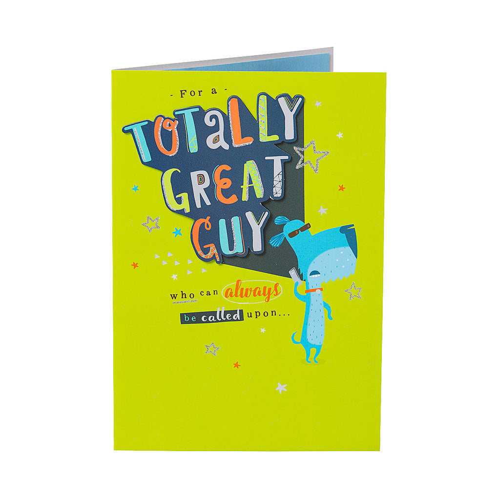 Cute Open Male Great Guy Birthday Card