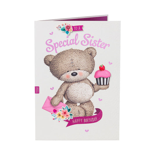 Cute Special Sister Bear Birthday Card