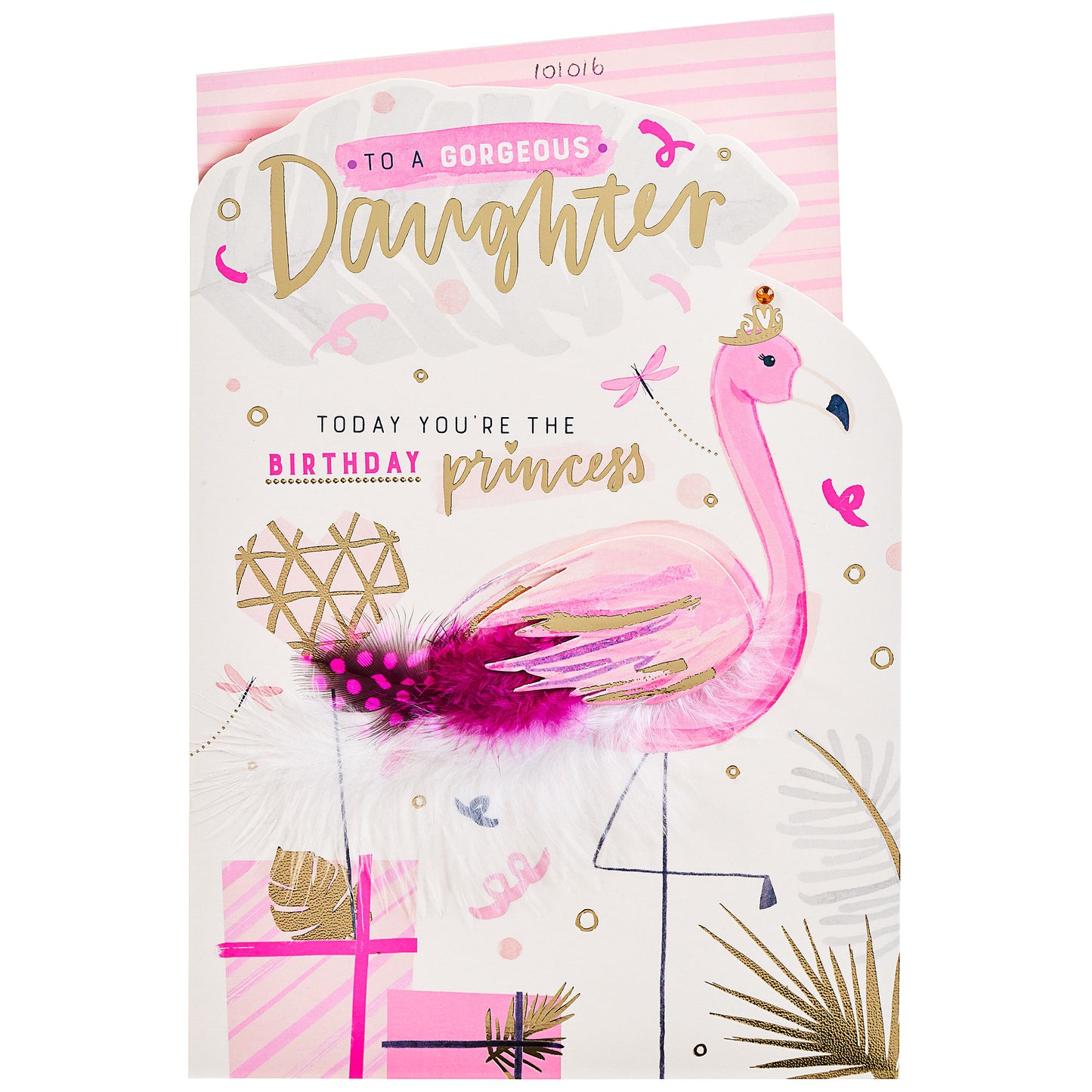 Cute Flamingo Daughter Birthday Card