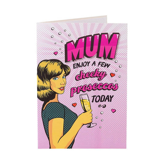 Cute Pop Art Mum Birthday Card