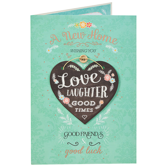 Traditional New Home Good Luck Card