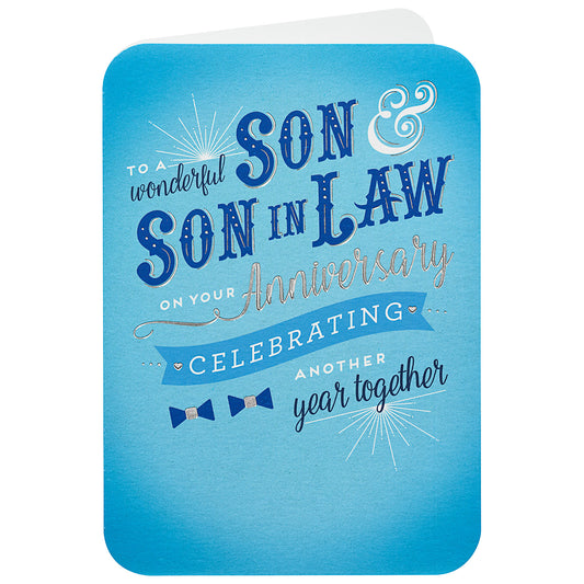 Traditional Son And Son In Law Card
