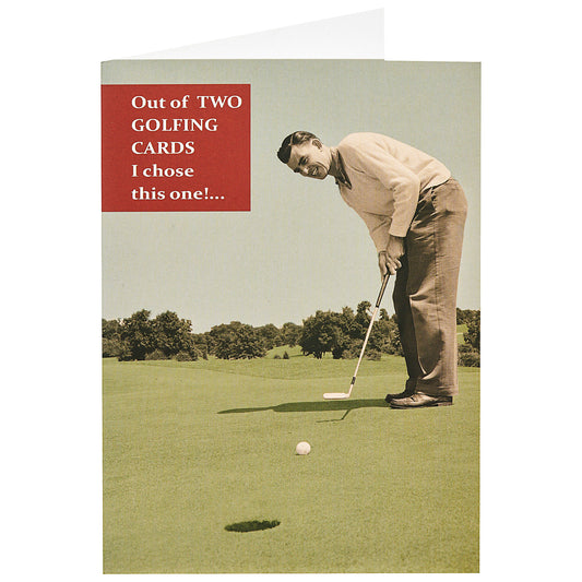 Funny Golf Birthday Card