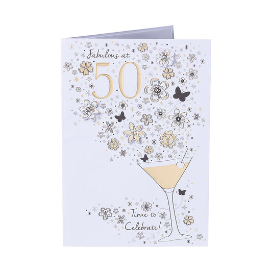 Traditional Fabulous 50th Birthday Card