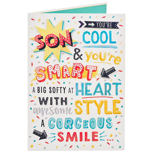 Modern Son Birthday Card Assorted