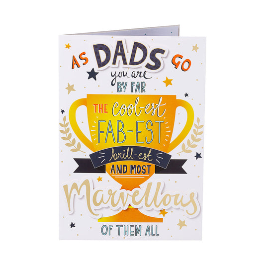 Cute Fab Bril Dad Birthday Card