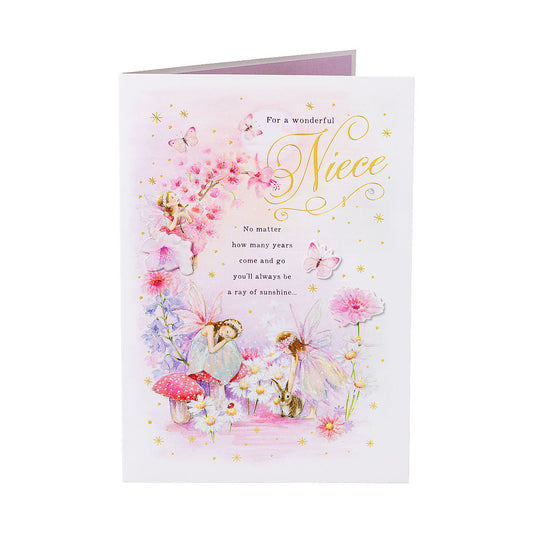 Cute Pink Niece Greeting Card