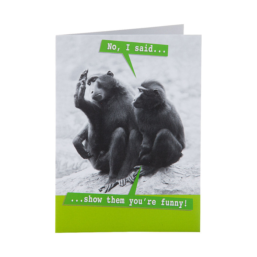 Funny Birthday Card Monkey