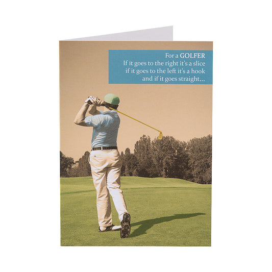 Funny Golfer Birthday Card