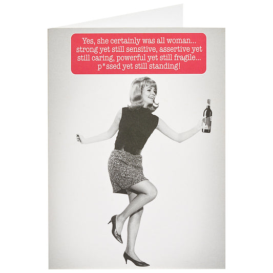 Funny Birthday Card All Woman