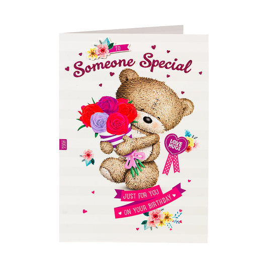 Traditional Birthday Card Cute Bear