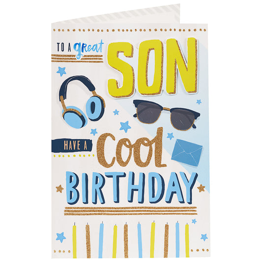 Traditional Cool Son Birthday Card