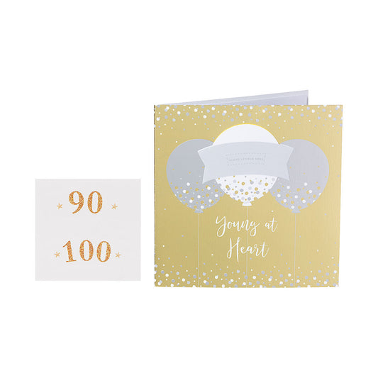 Traditional 90th & 100 Birthday Card