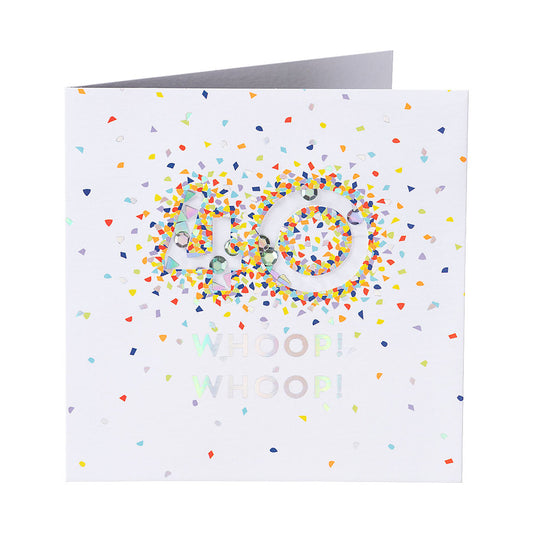 Traditional Confetti 40th Birthday Card