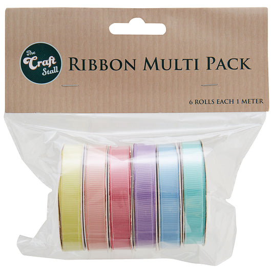 The Craft Stall Pastel Ribbon Multi Pack