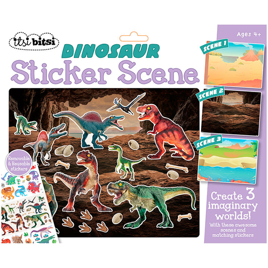 Itsi Bitsi Sticker Scene Dinosaurs