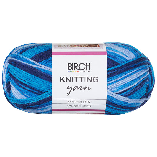 Blue Acrylic Knitting Yarn Dream 100 Gram Ball