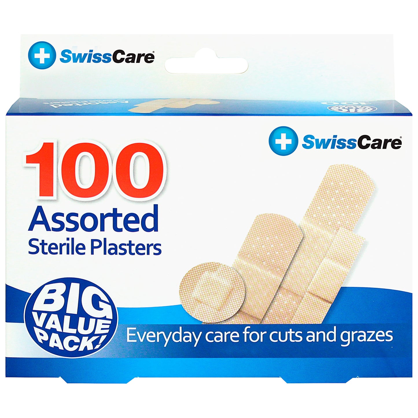 Swisscare Assorted Sterile Bandages 100pk