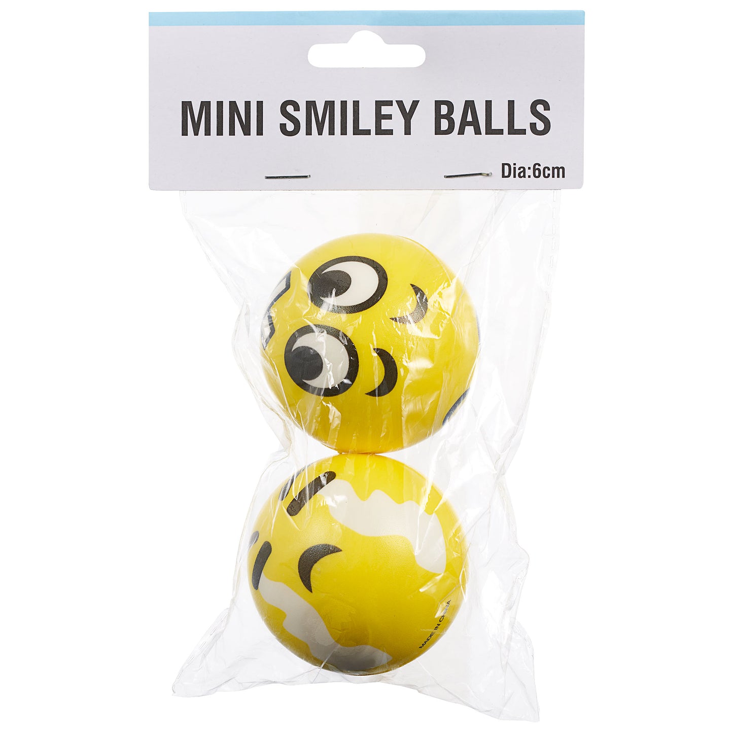 Foam Balls Smiley 2pk