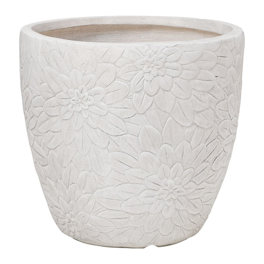 Pot Flower Design White Large