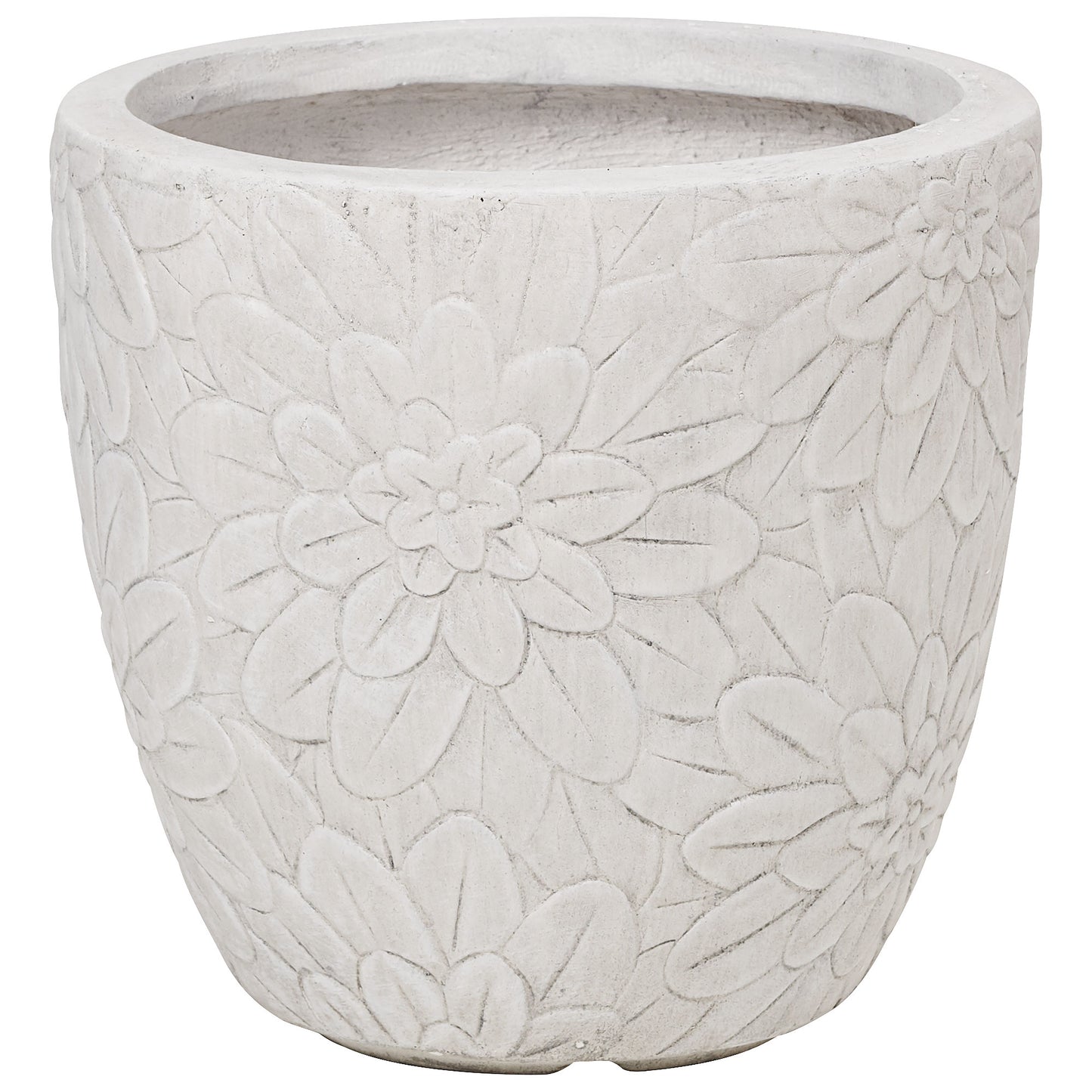 Pot Flower Design White Small