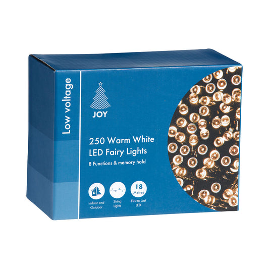 Christmas Low-Voltage Fairy Lights Warm White 250 LED