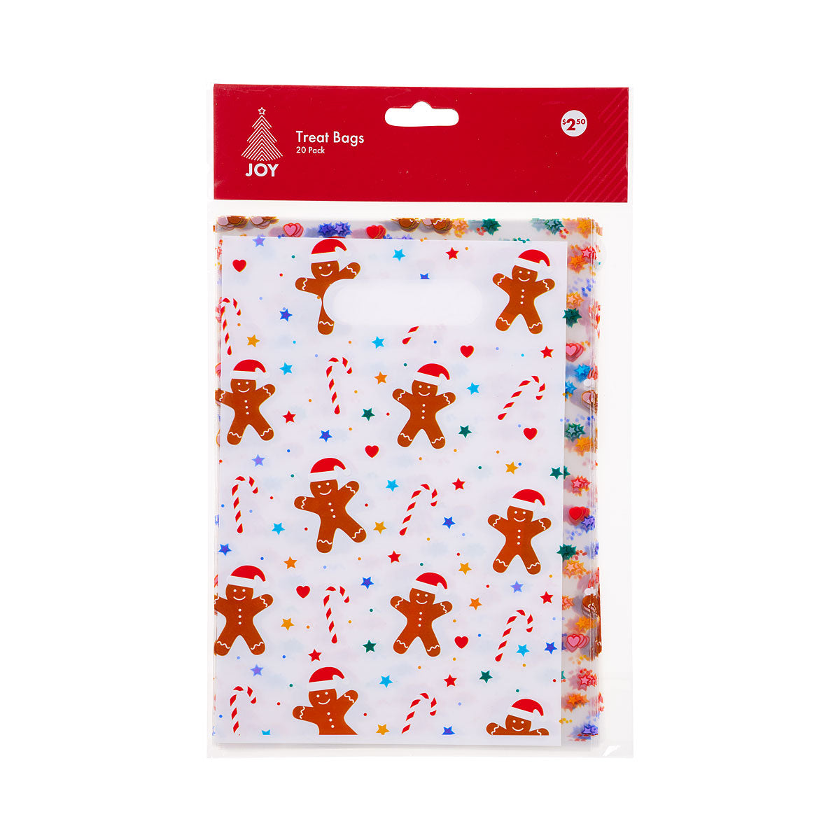 Christmas Cellophane Treat Bags 20pk