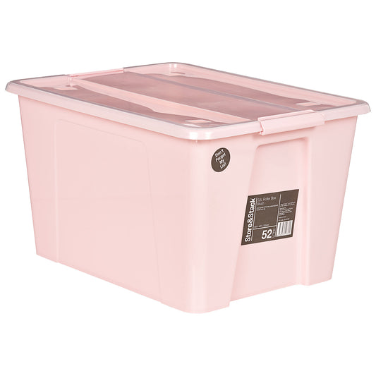 Stack & Store Storage Rollerbox 52L Blush