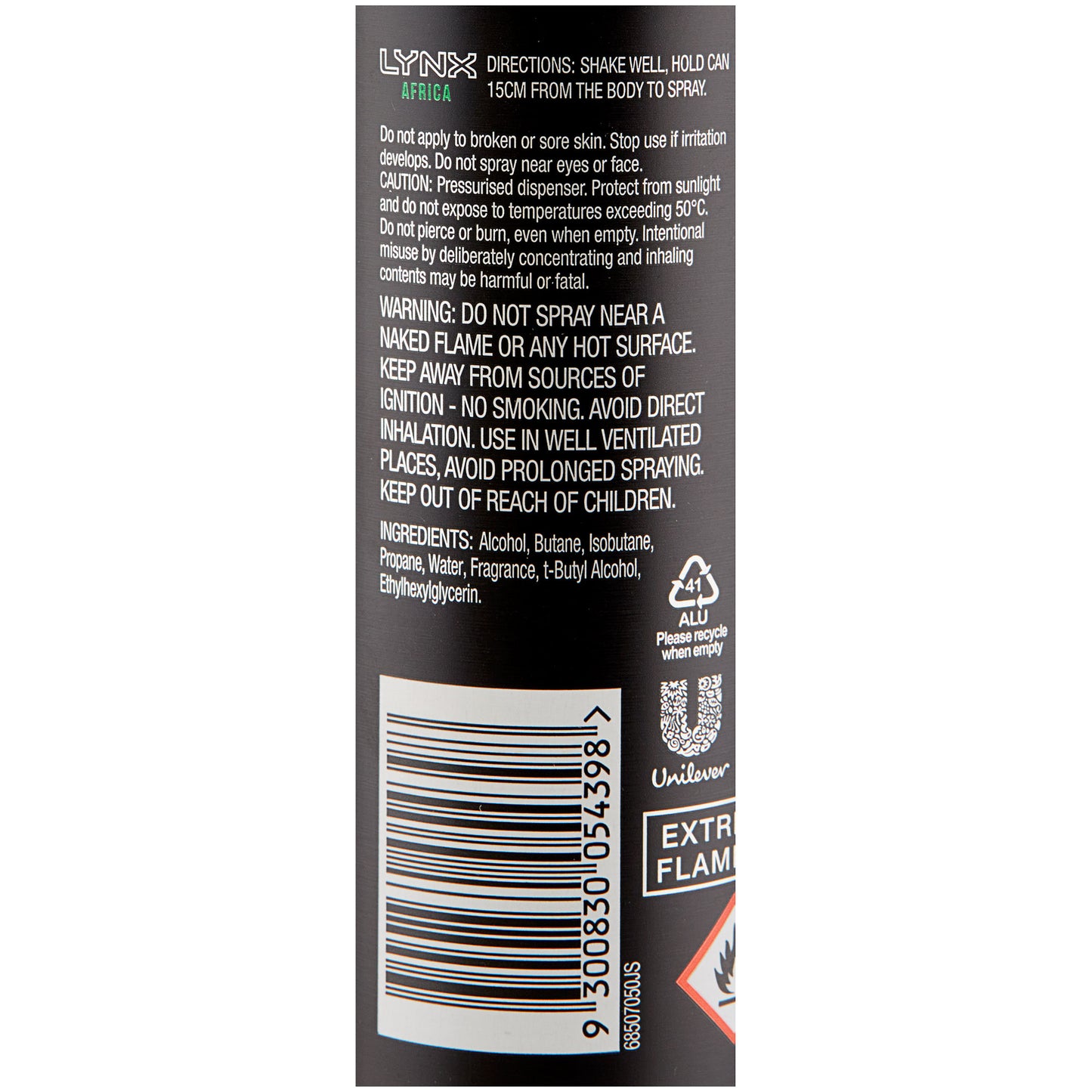 Lynx Africa Deodorant 165ml