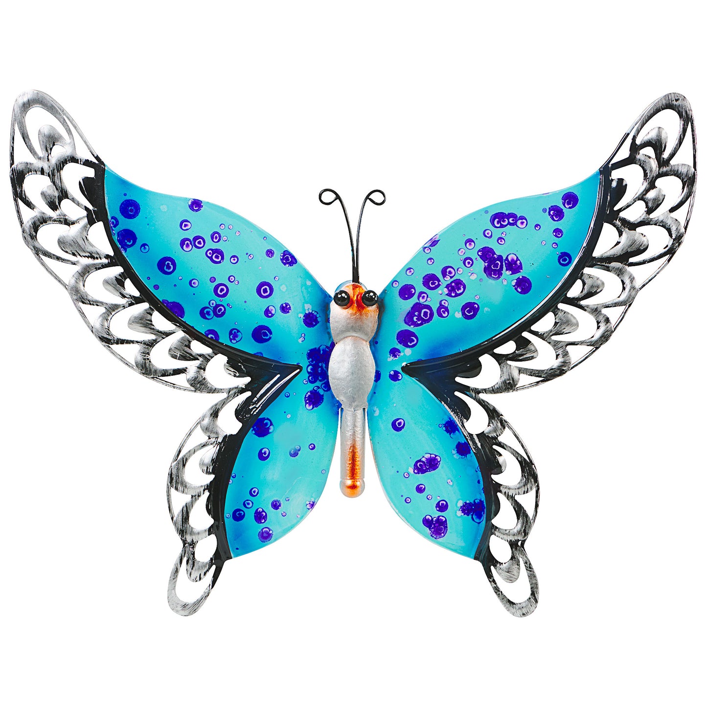 Metal Butterfly Wall Art 41x32cm Assorted