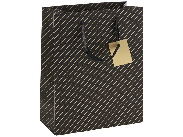 Gift Bag Foiled Stripe Large