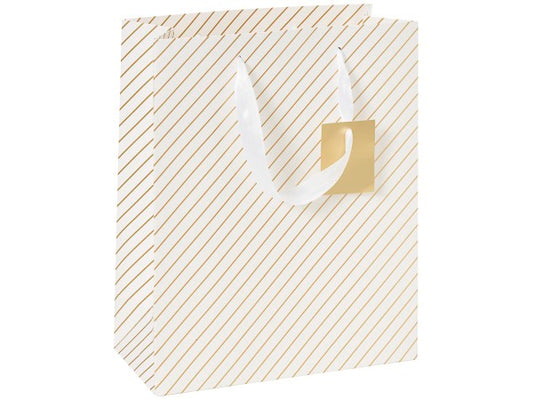 Gift Bag Foiled Stripe Large