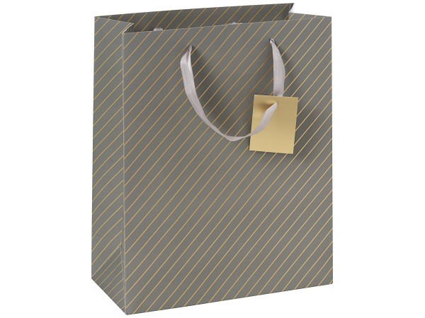 Gift Bag Foiled Stripe Large