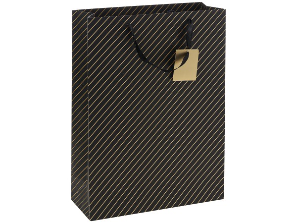 Gift Bag Foiled Stripe Xl Assorted